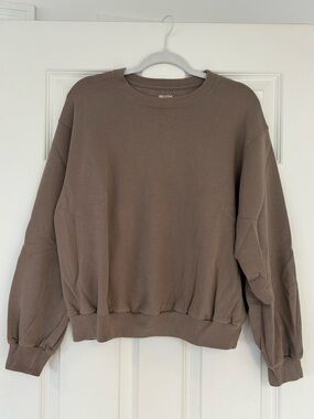 Hollister Taupe Brown Crewneck Sweatshirt